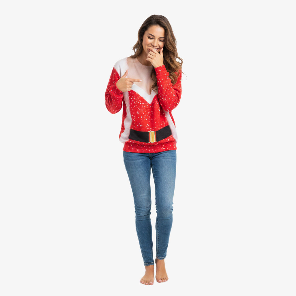Sexy Lady Santa Christmas Jumper