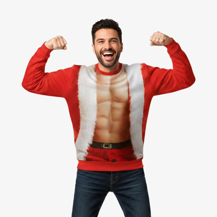 Sexy Santa Man Funny Christmas Jumper