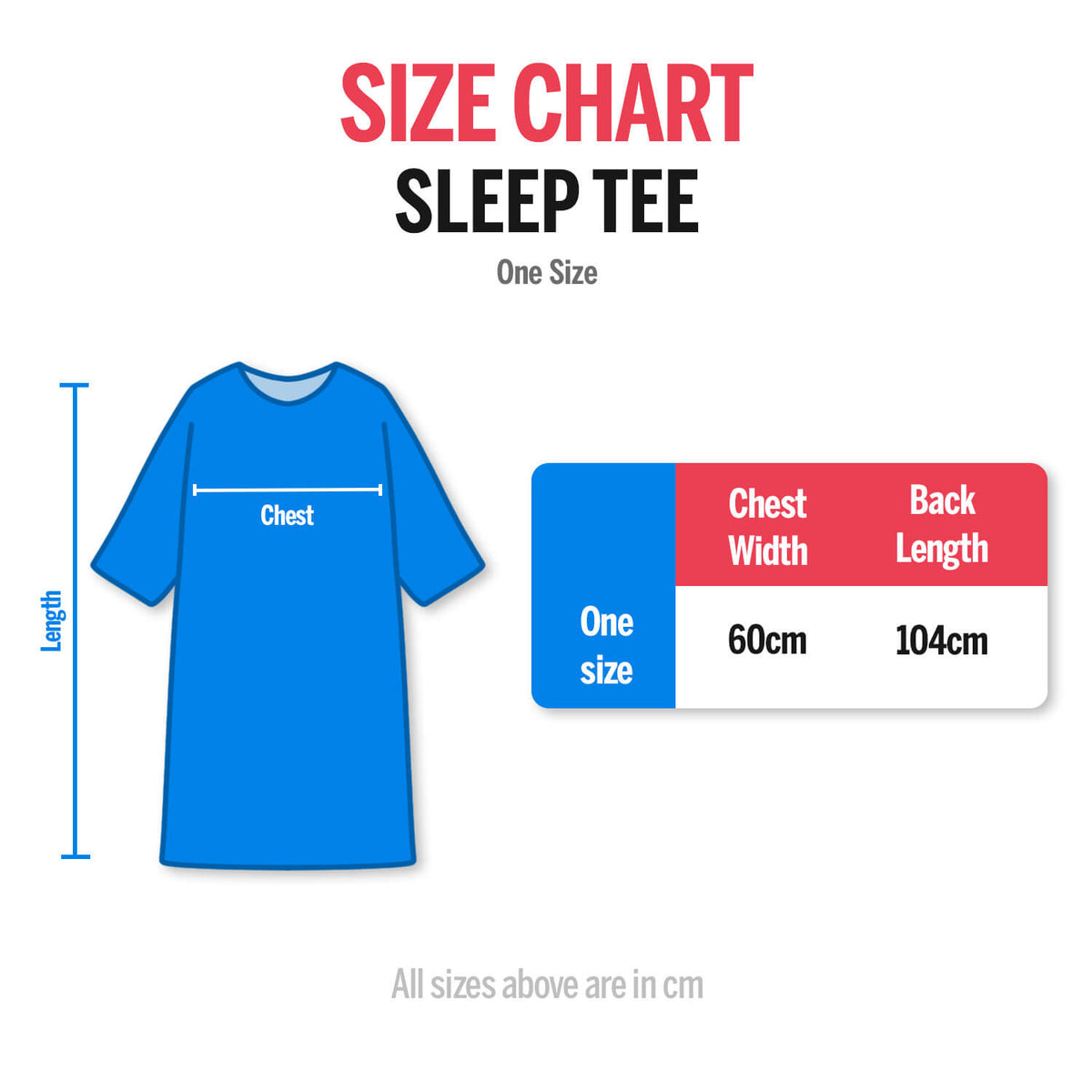 Red Hearts Custom Sleep Tee