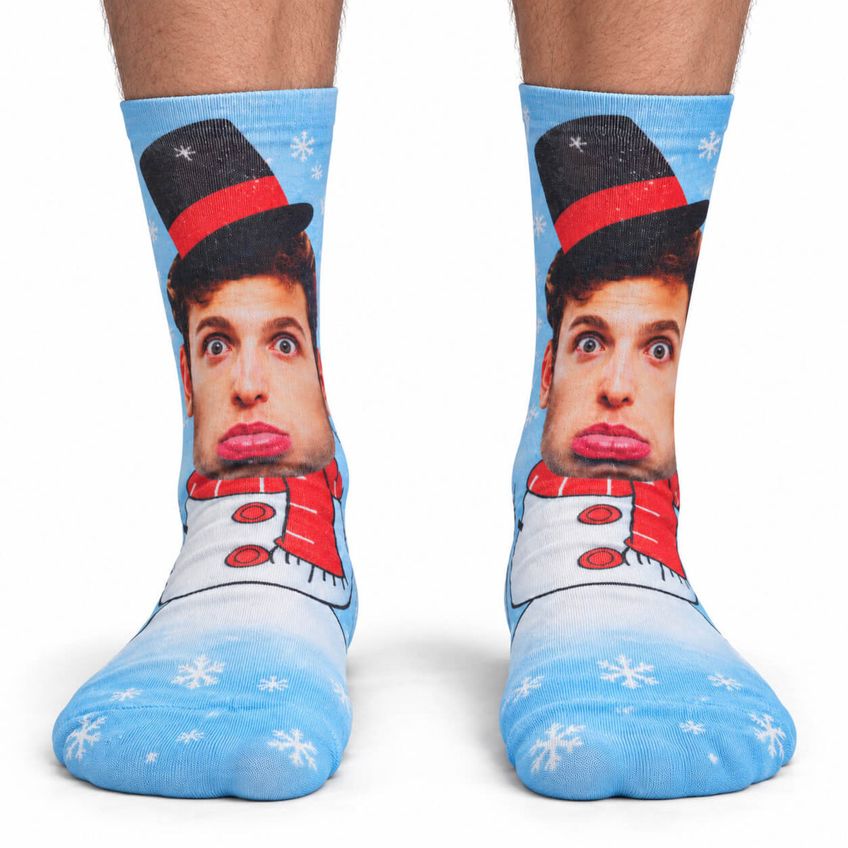 Snowman Face Socks