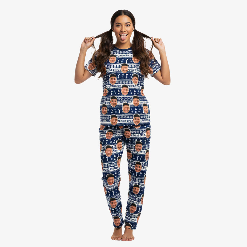 Spurs Christmas Personalised Women's Pyjamas - Trouser Set