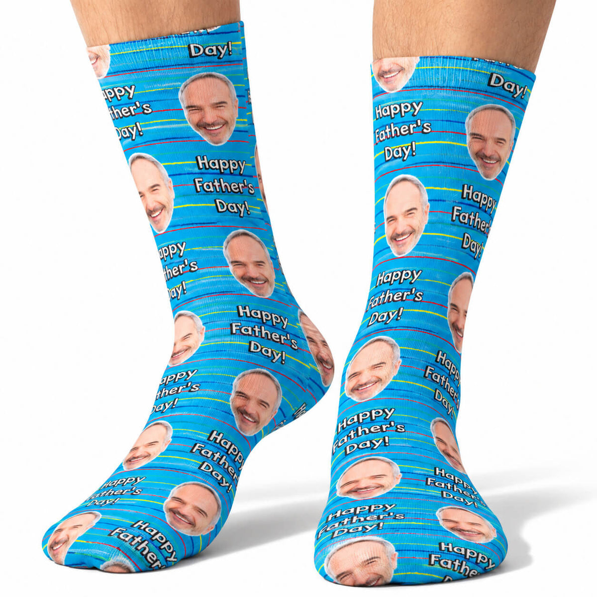 Striped Father's Day Socks