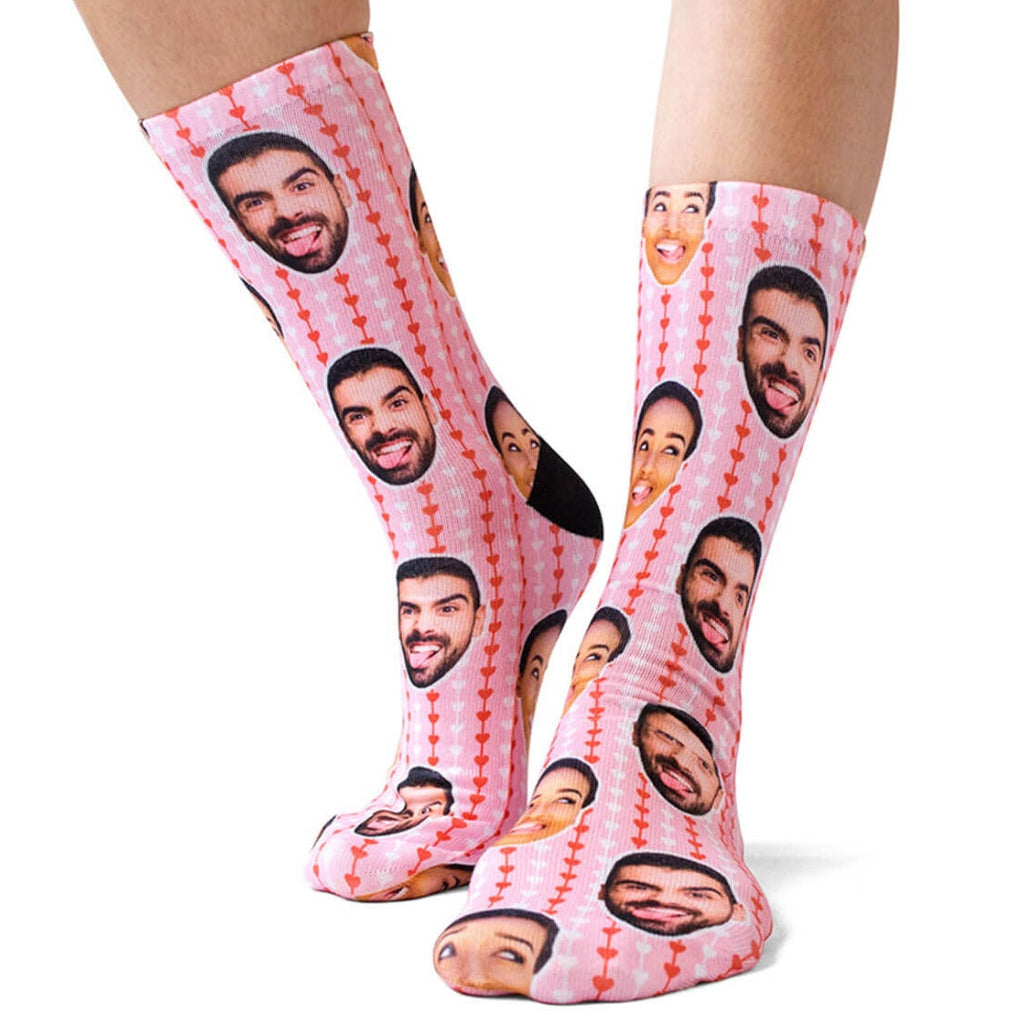 Striped Hearts Socks