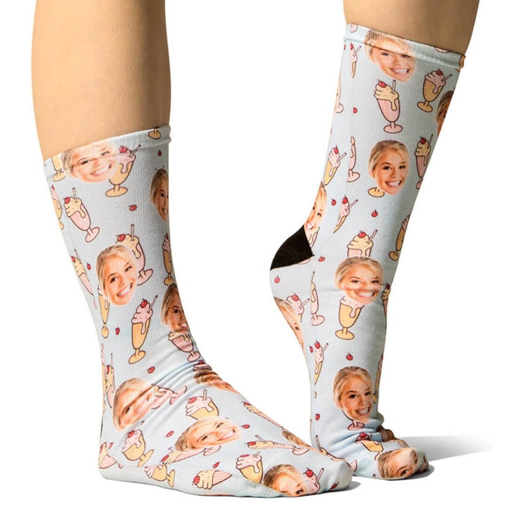 Sundae Face Socks