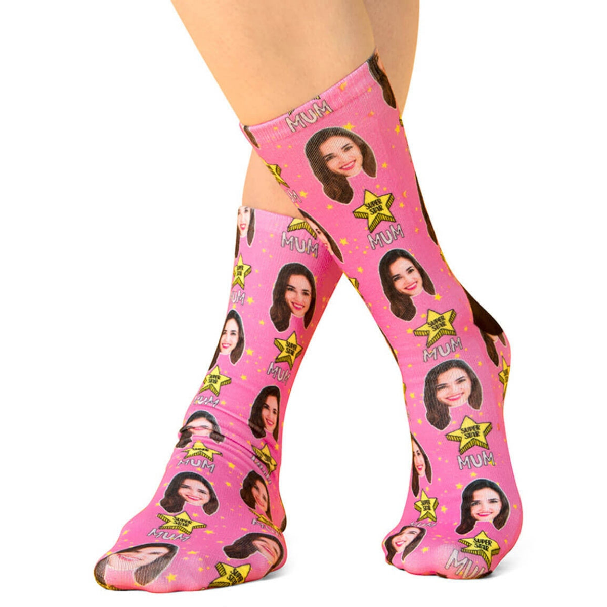 Super Star Mum Socks