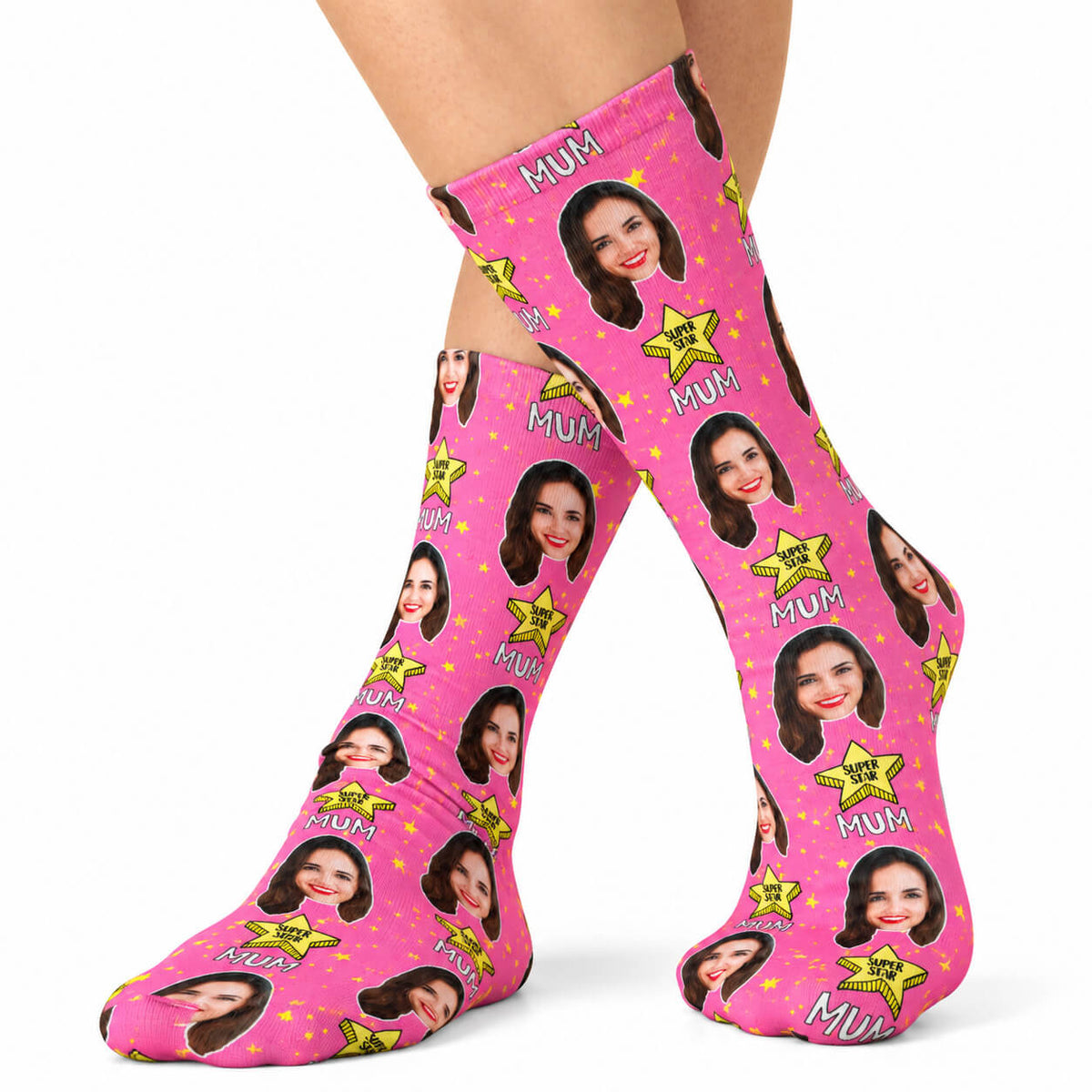 Super Star Mum Socks