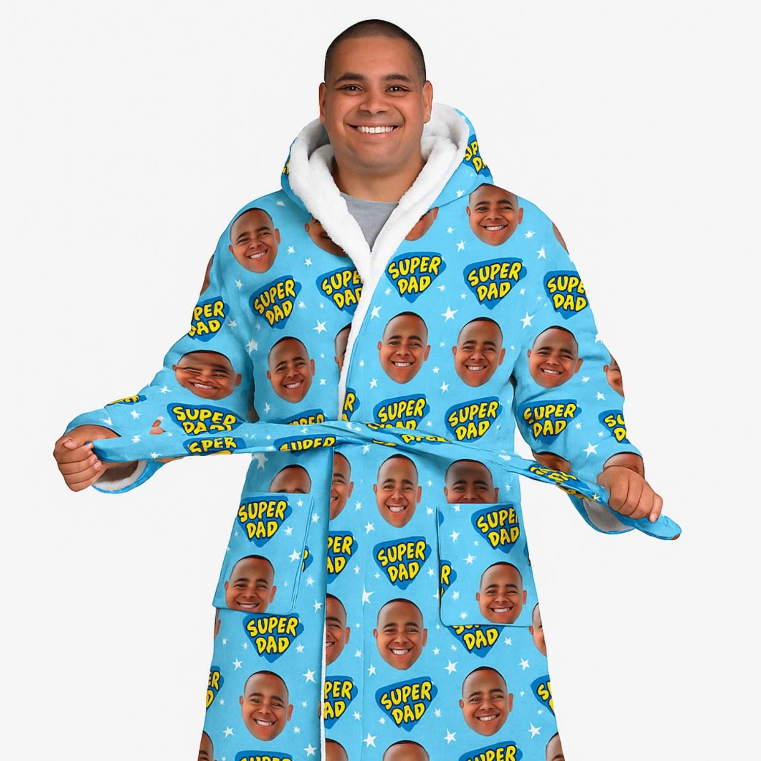 Super Dad Personalised Dressing Gown