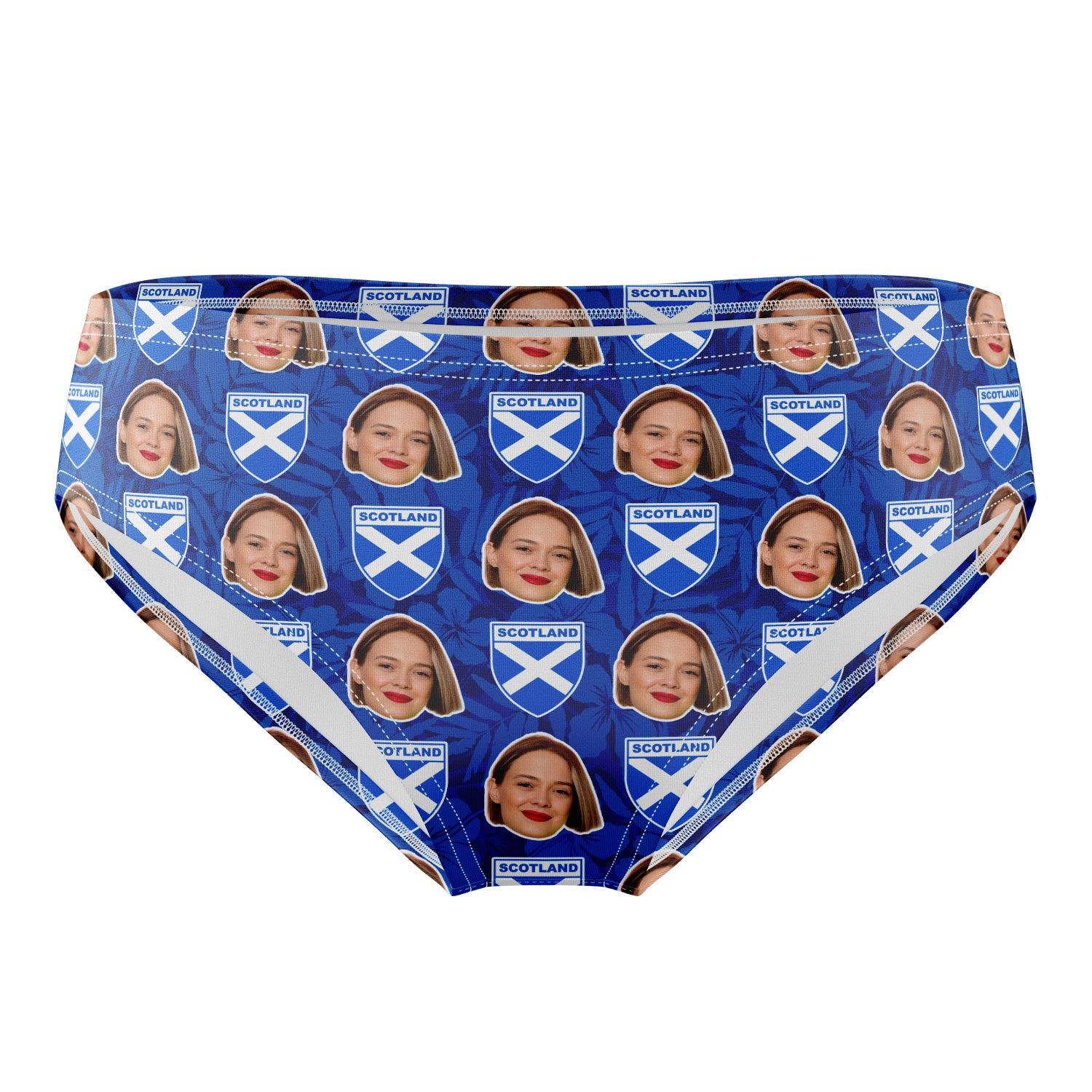 Scotland Crest Face Pattern Swim Trunks