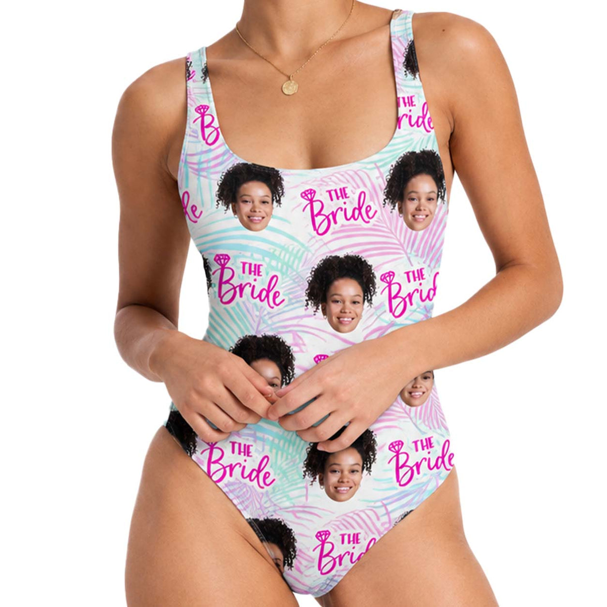 The Bride Swimsuit Personalised Face Pattern