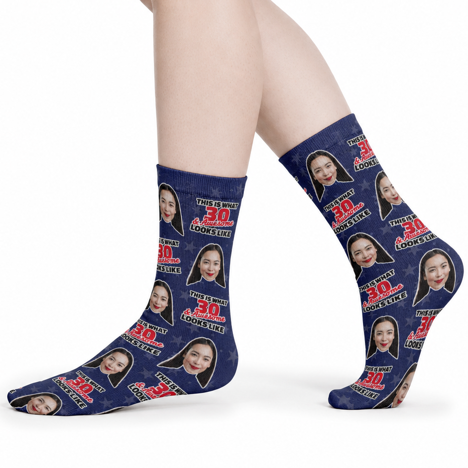This Is What 30 & Awesome Looks Like Socks