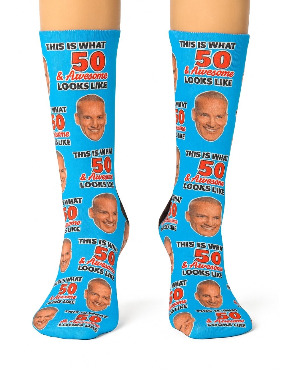 This Is What 50 & Awesome Looks Like Socks