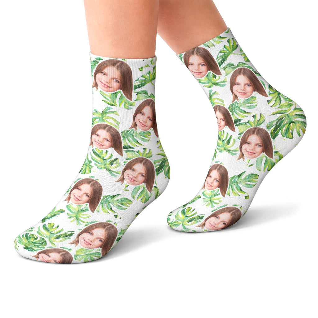 Tropical Face Kids Socks