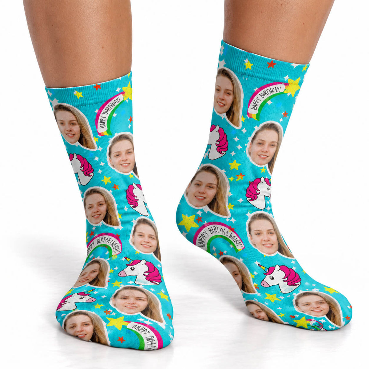 Unicorn Birthday Socks
