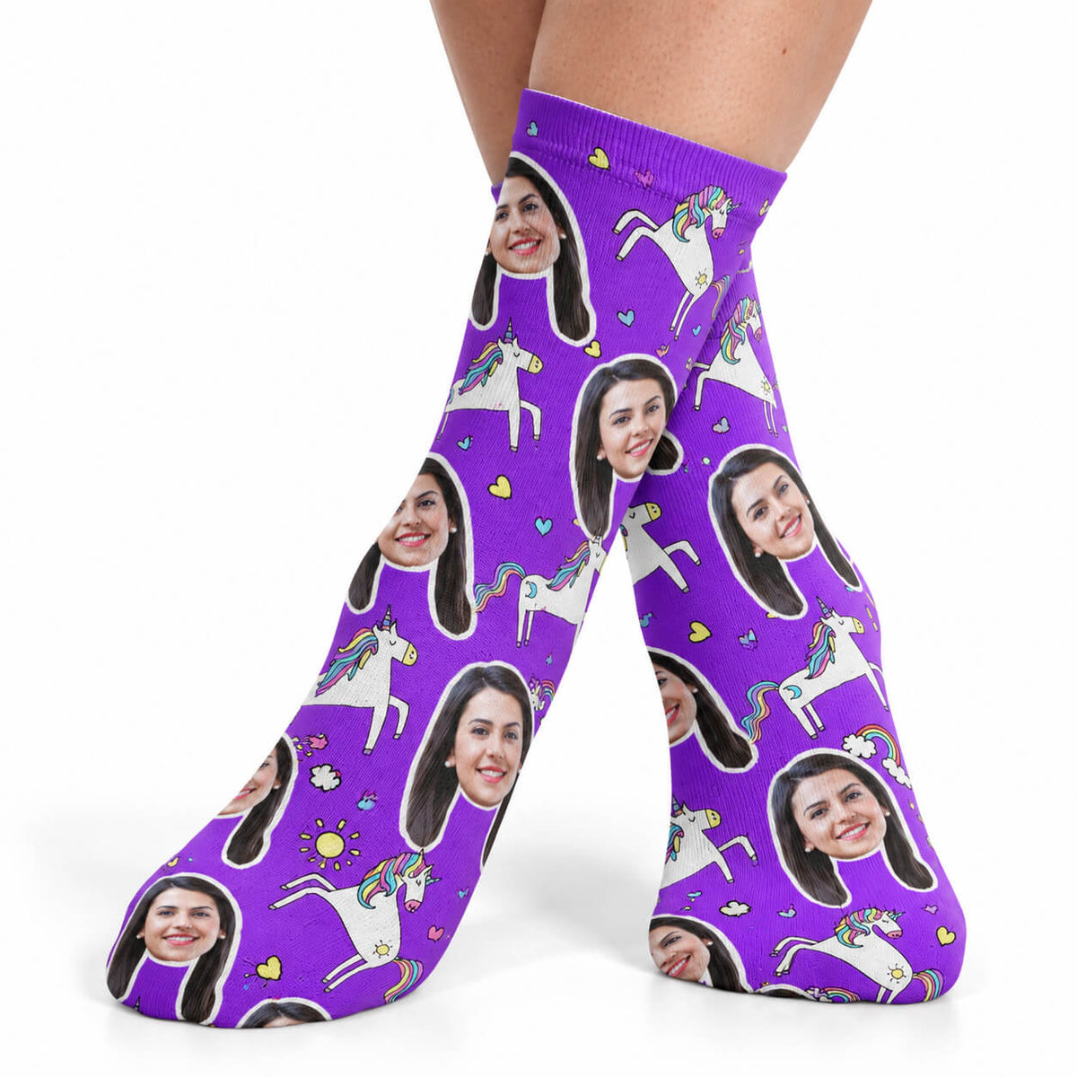 Unicorn Doodle Socks