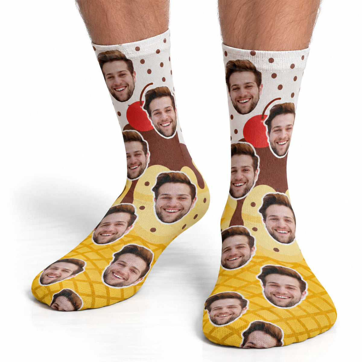 Vanilla Sundae Ice Cream Socks