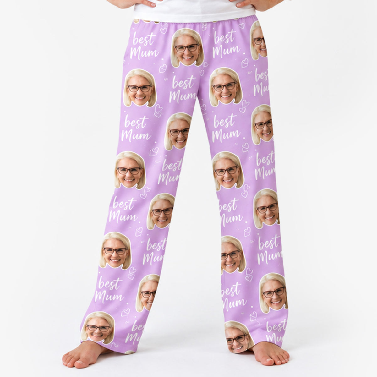 Women's Best Mum Personalised PJ Bottoms