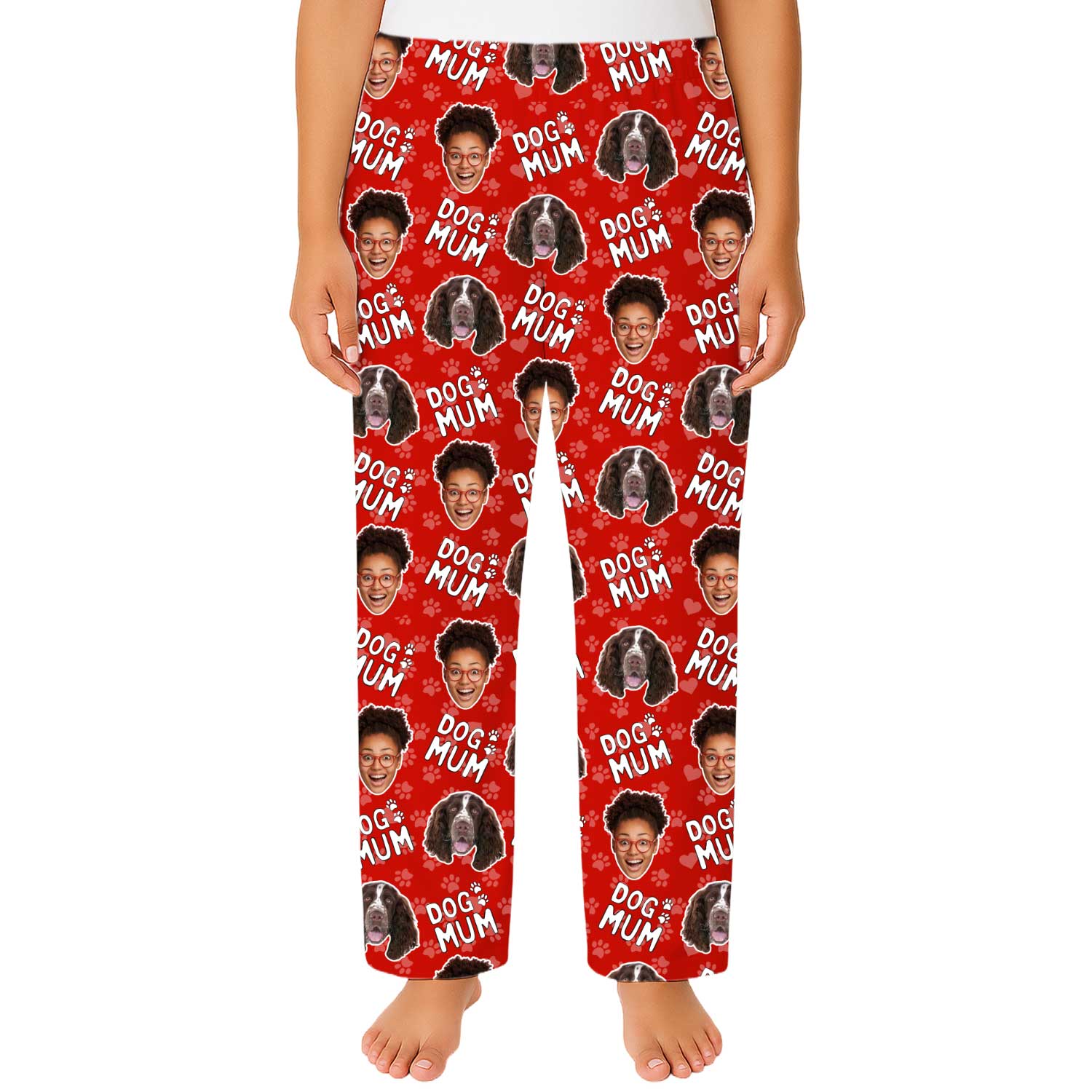 pjs with face on them
