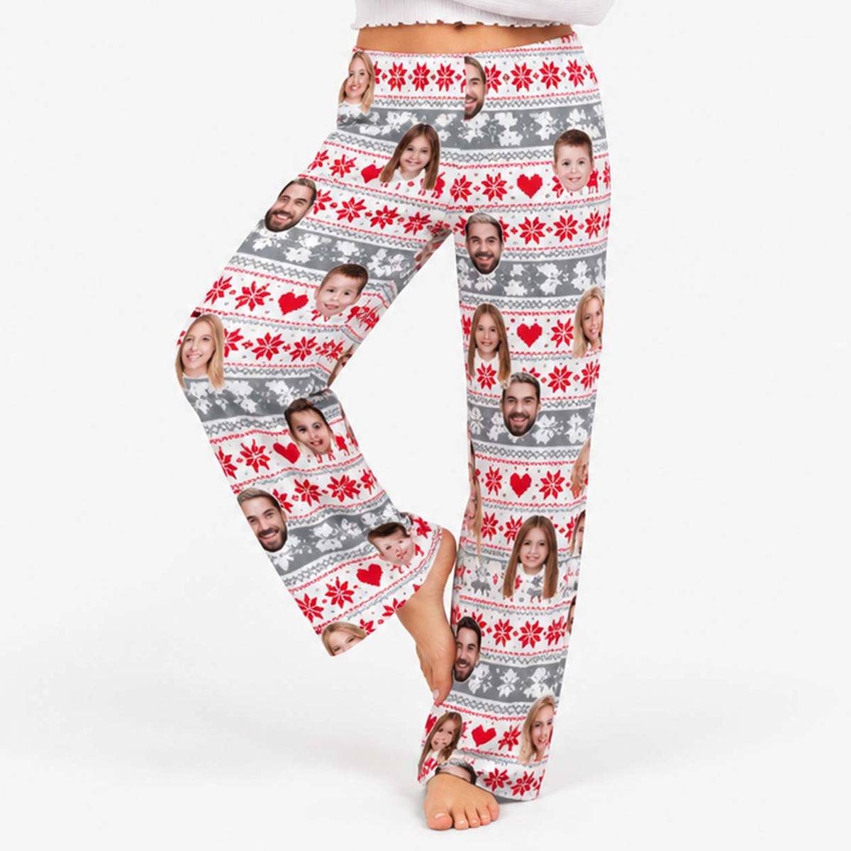 Women's Christmas Nordic Personalised PJ Bottoms