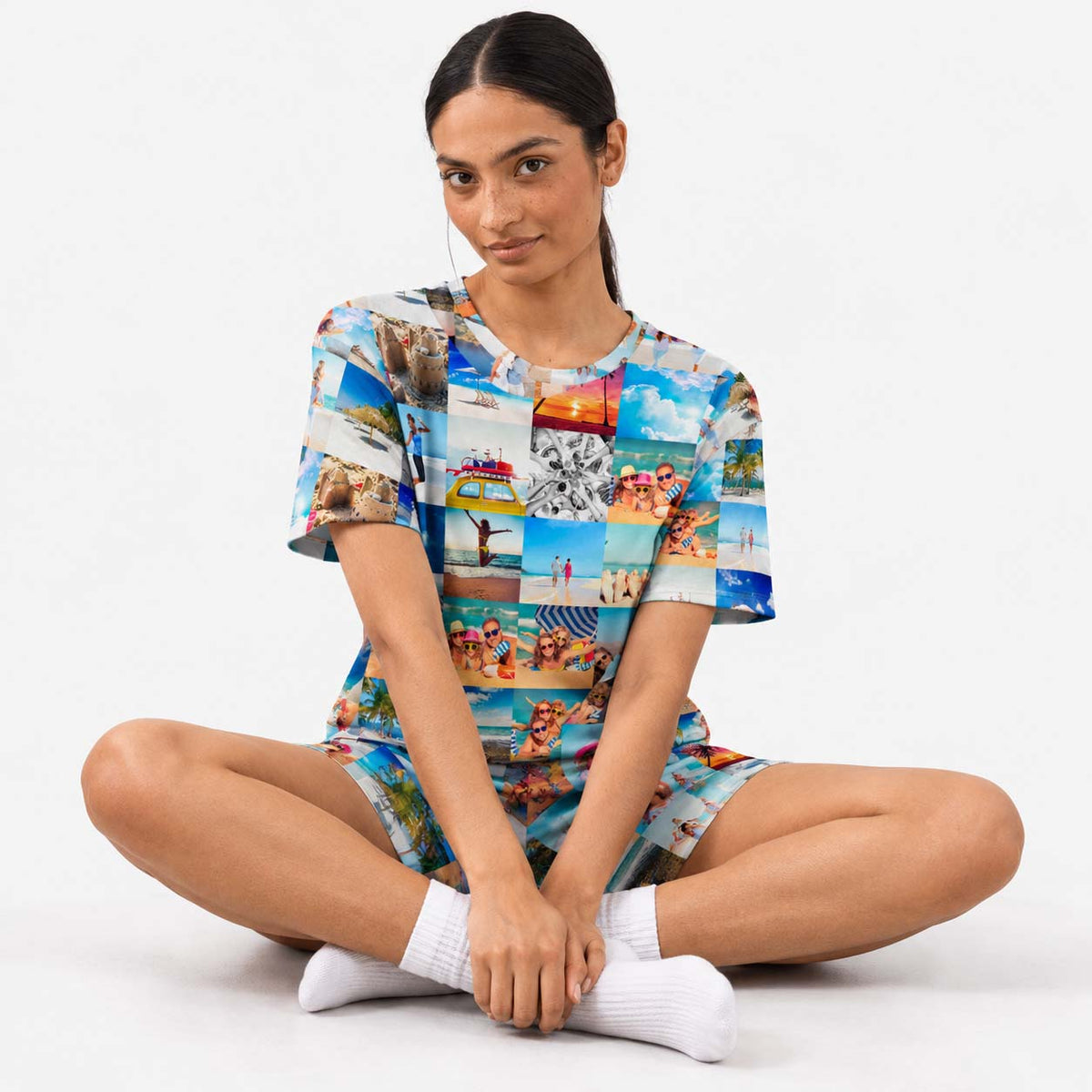 Women's Photo Collage PJs - Shorts Set