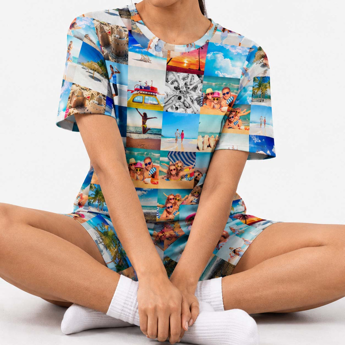Women's Photo Collage PJs - Shorts Set