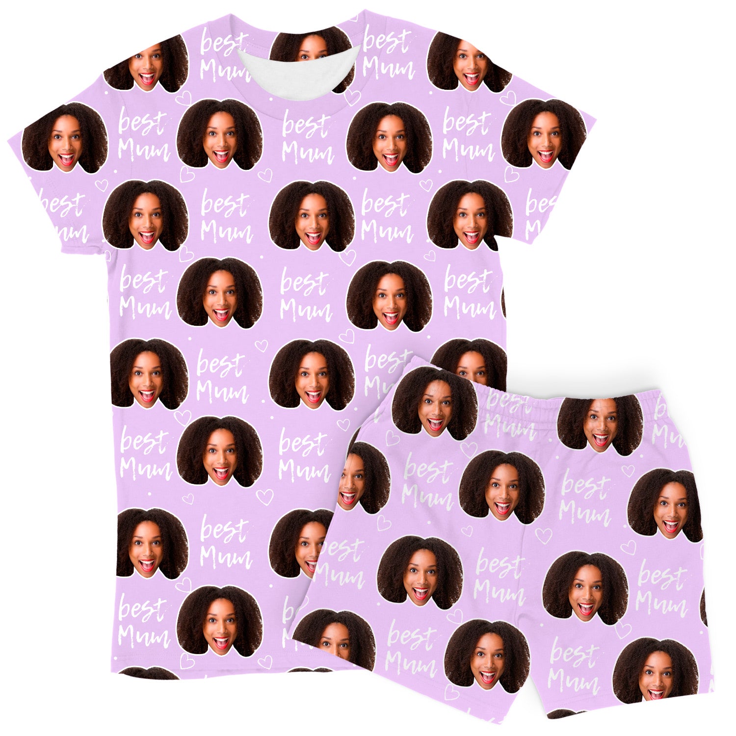 Best Mum Custom Women's PJ Shorts Set