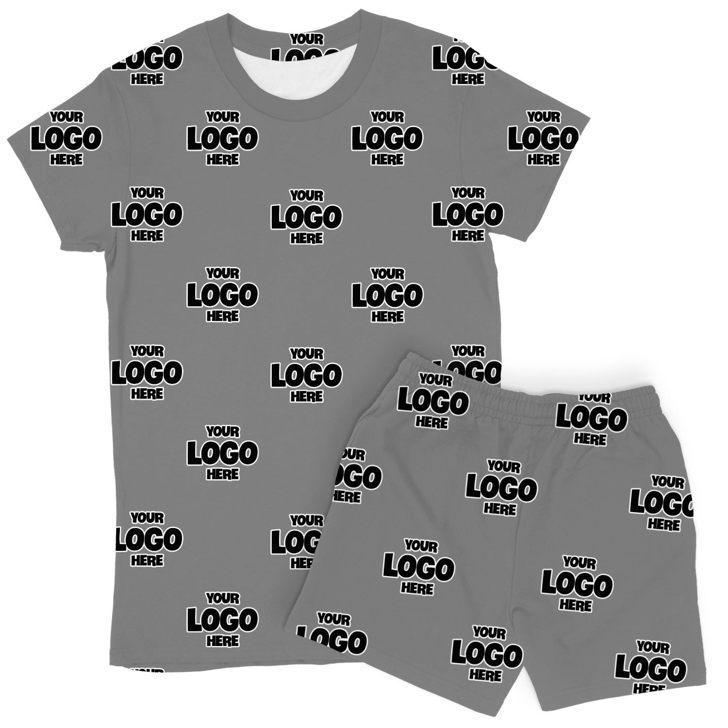 Women's Personalised Logo PJs - Shorts Set