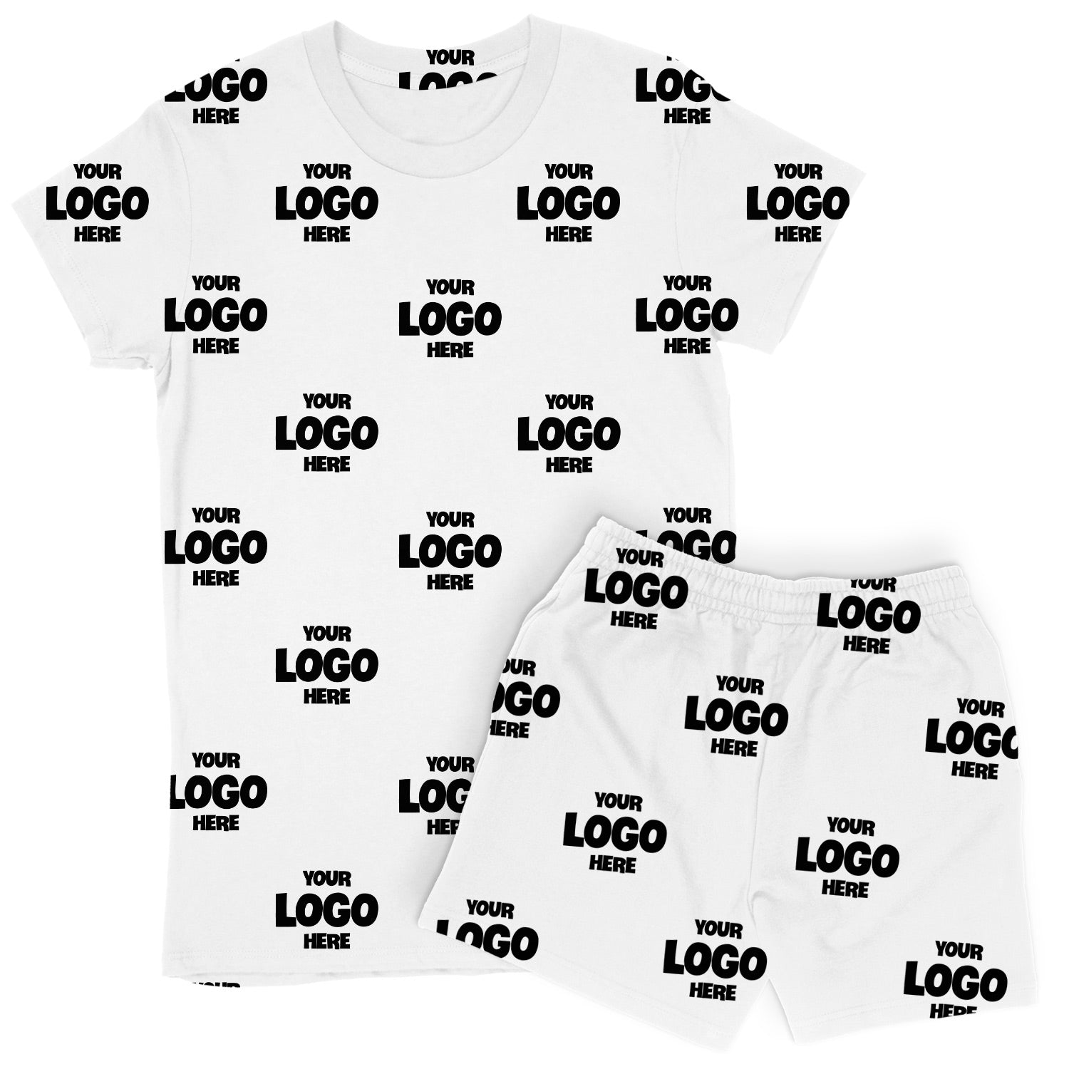 Women's Personalised Logo PJs - Shorts Set