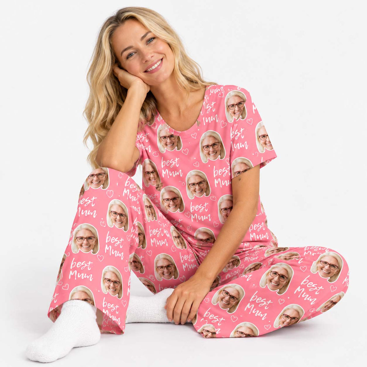 Women's Best Mum Personalised Pyjamas - Trouser Set