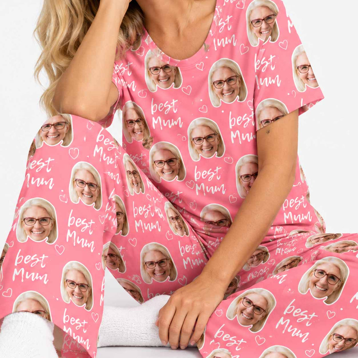 Women's Best Mum Personalised Pyjamas - Trouser Set