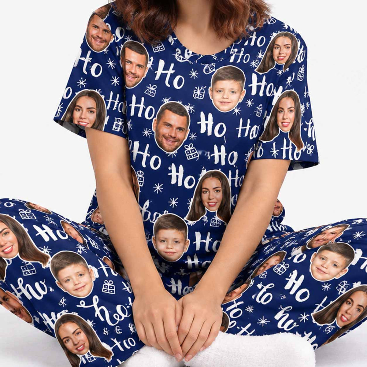 Women's Ho Ho Ho Christmas Pyjamas - Trouser Set