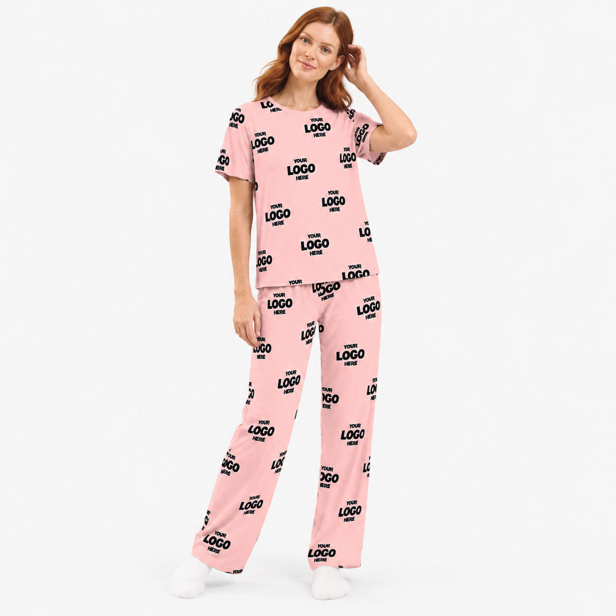 Women's Logo Personalised Pyjamas - Trouser Set