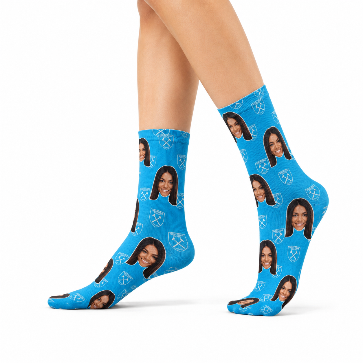 West Ham Crest Socks Blue