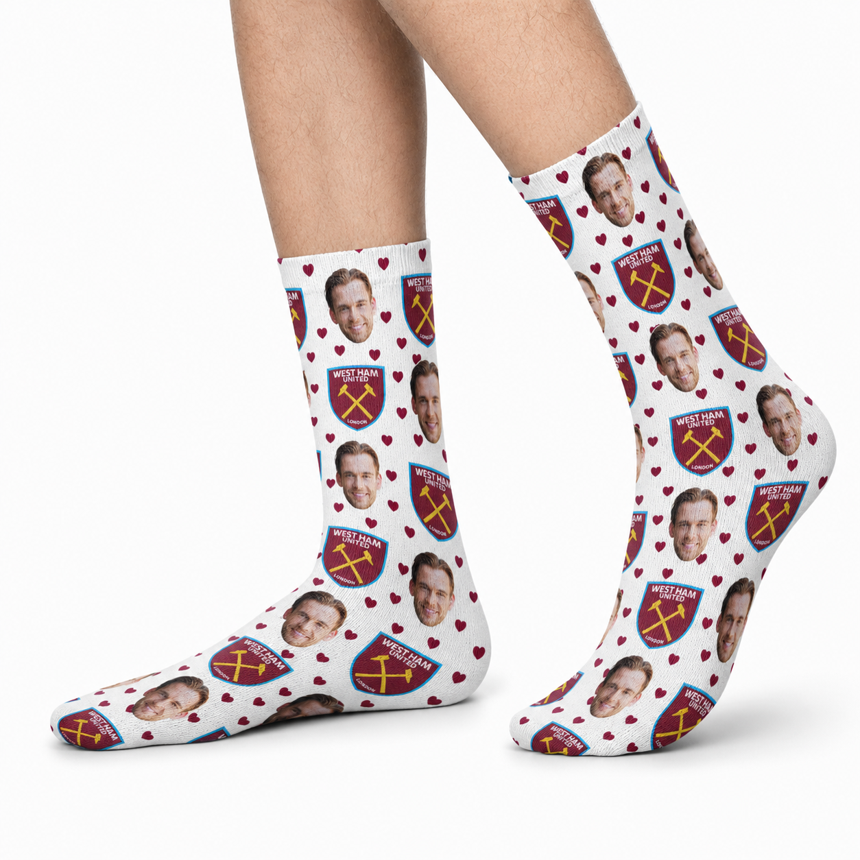 West Ham Hearts Socks