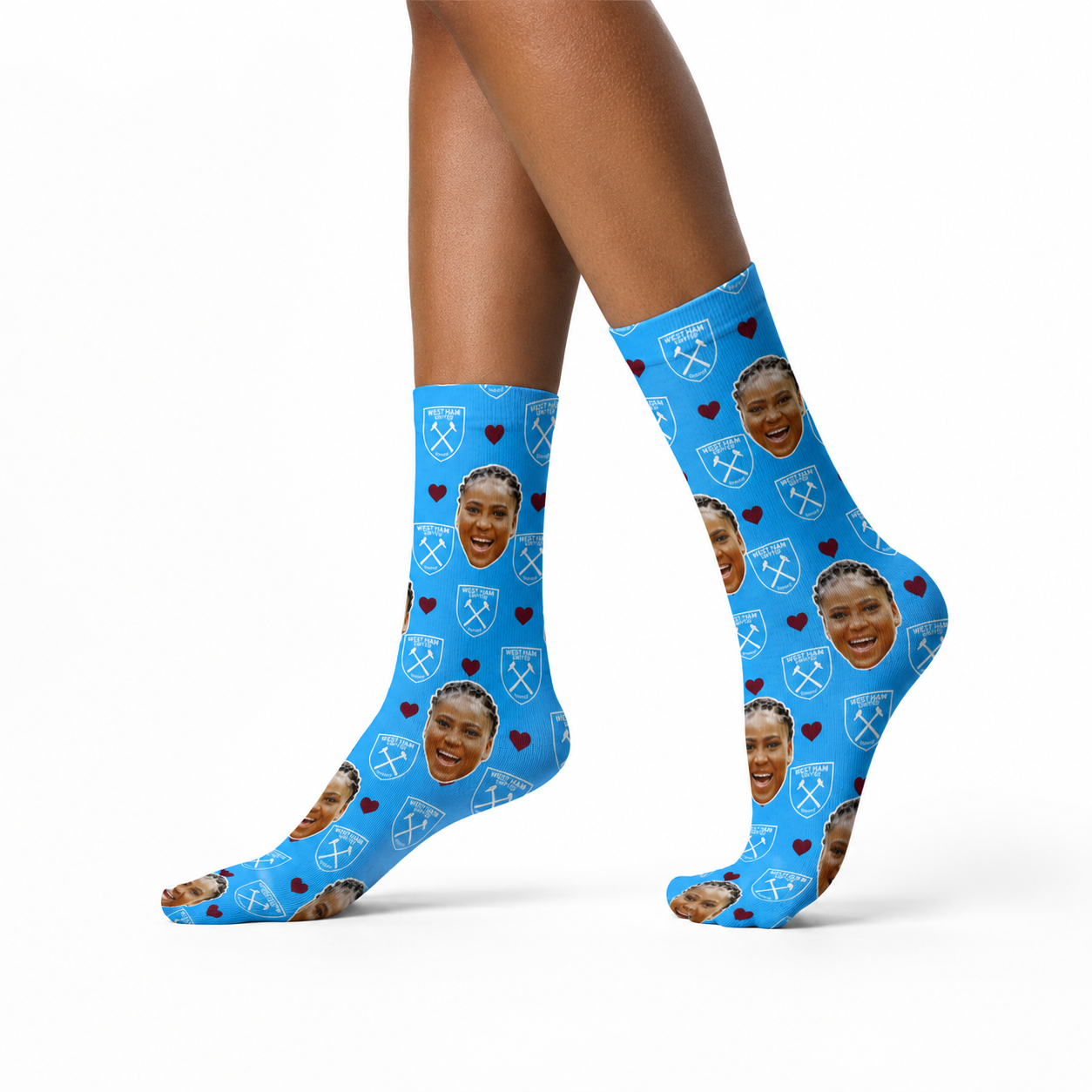 West Ham Love Socks Blue