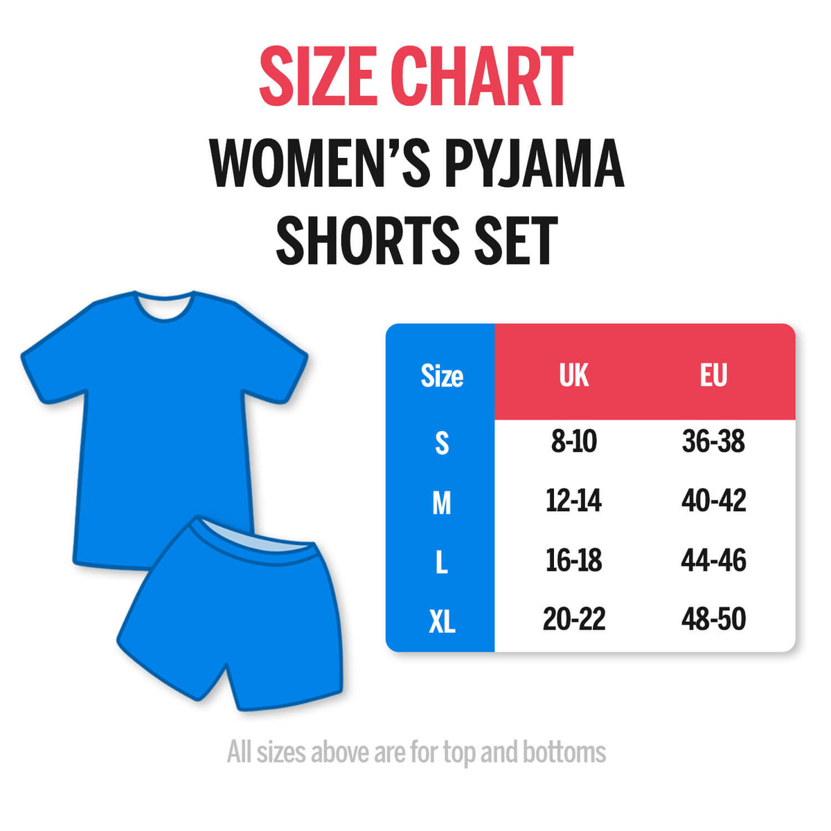 Women's Face Mash Pyjamas - Shorts Set