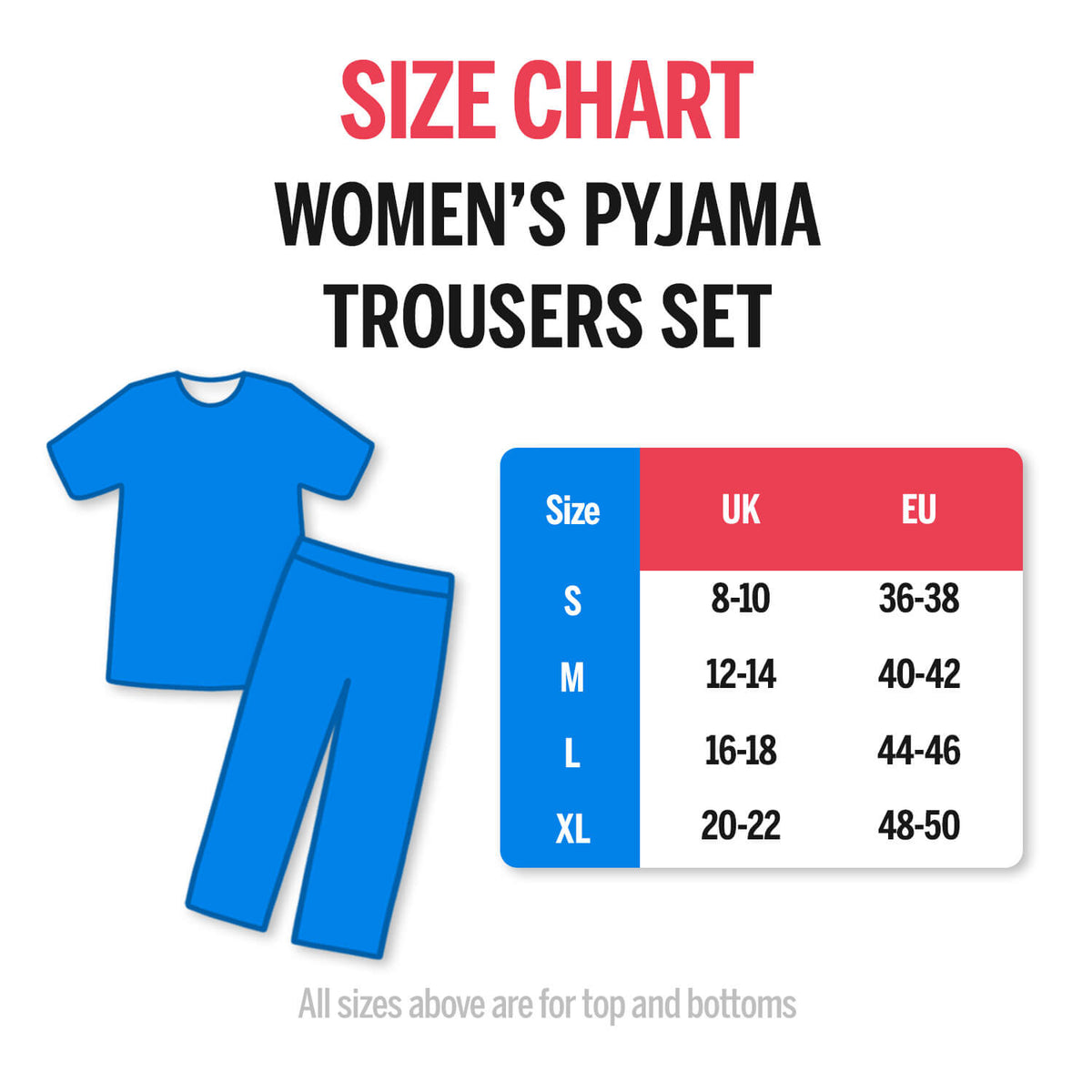 Women's White Hearts Personalised Pyjamas - Trouser Set