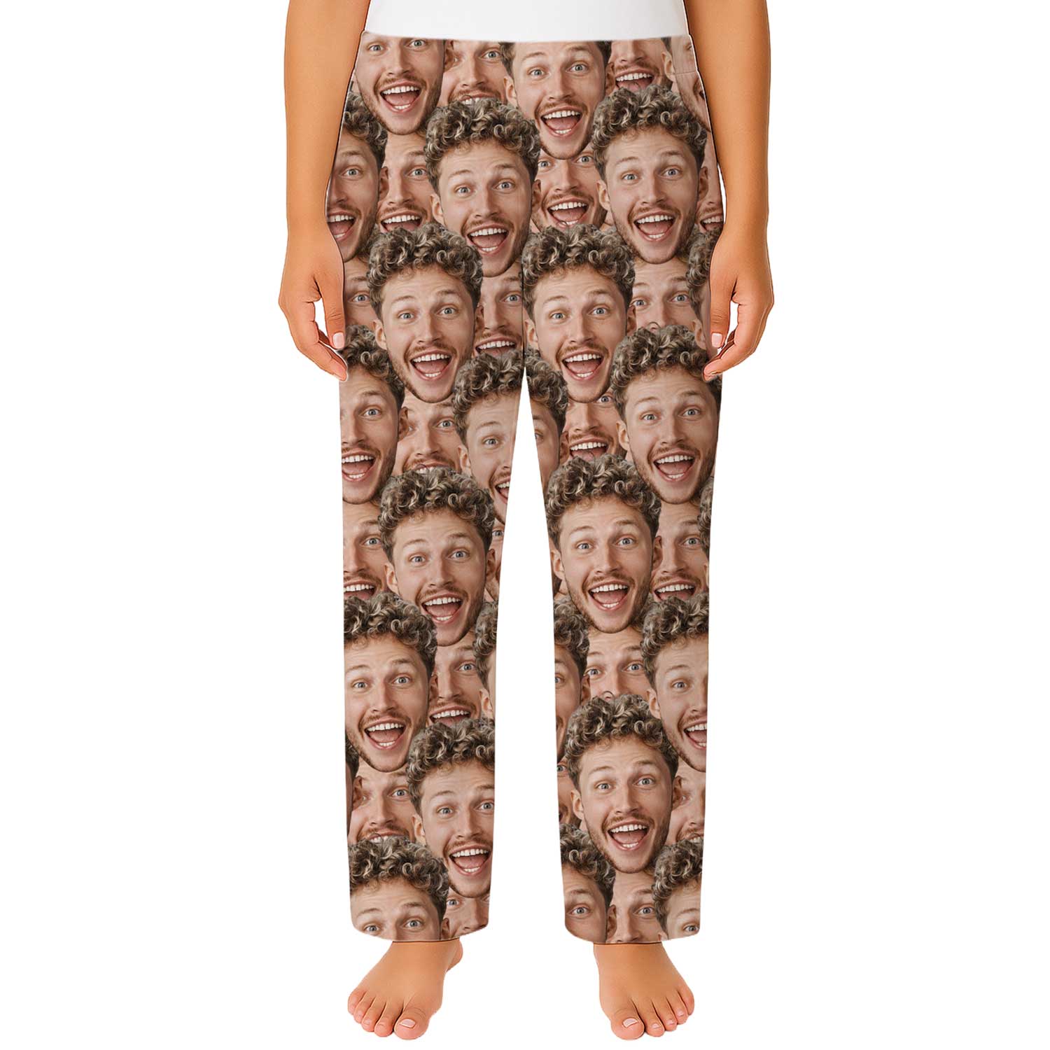 Women's Face Mash Personalised PJ Bottoms
