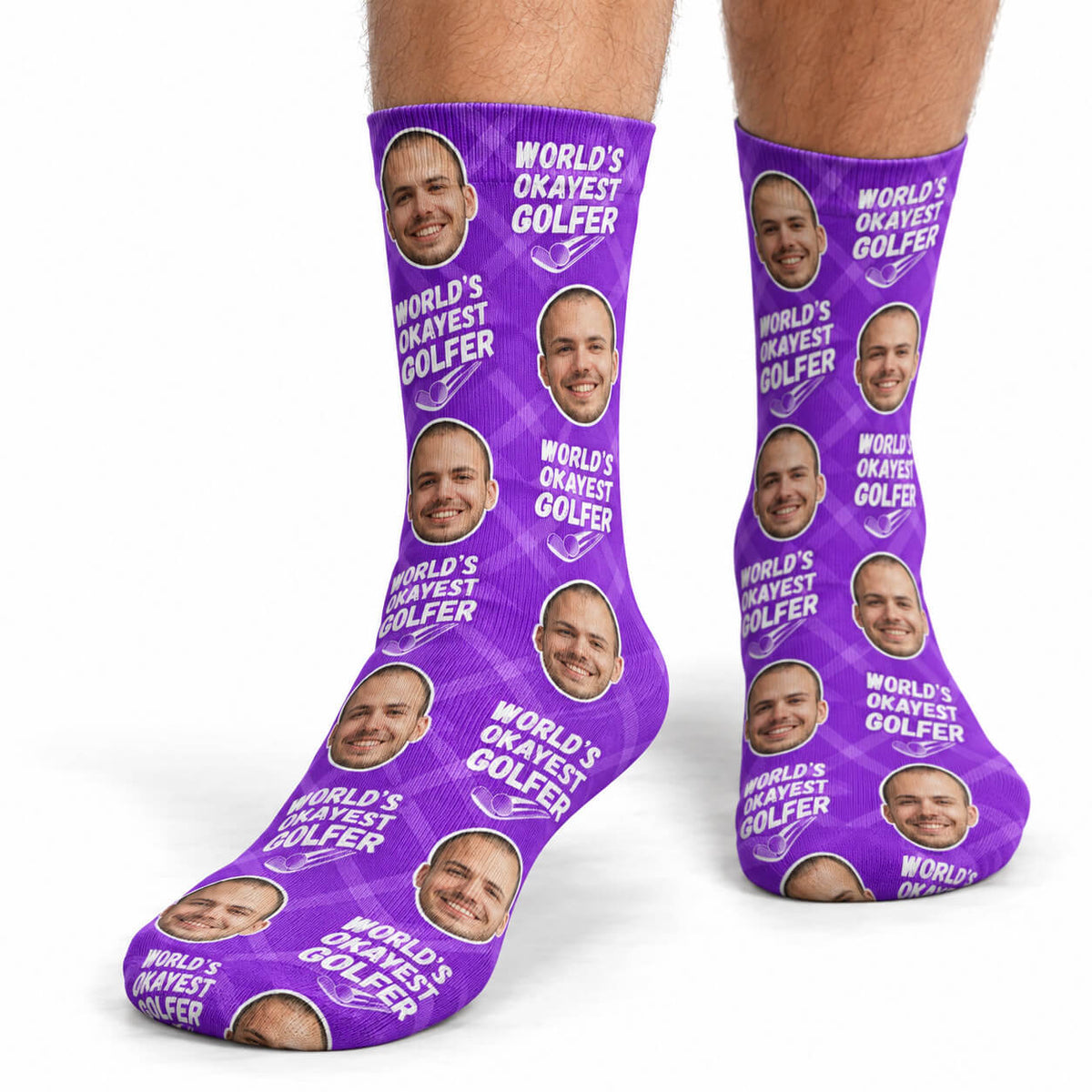 World's Okayest Golfer Socks