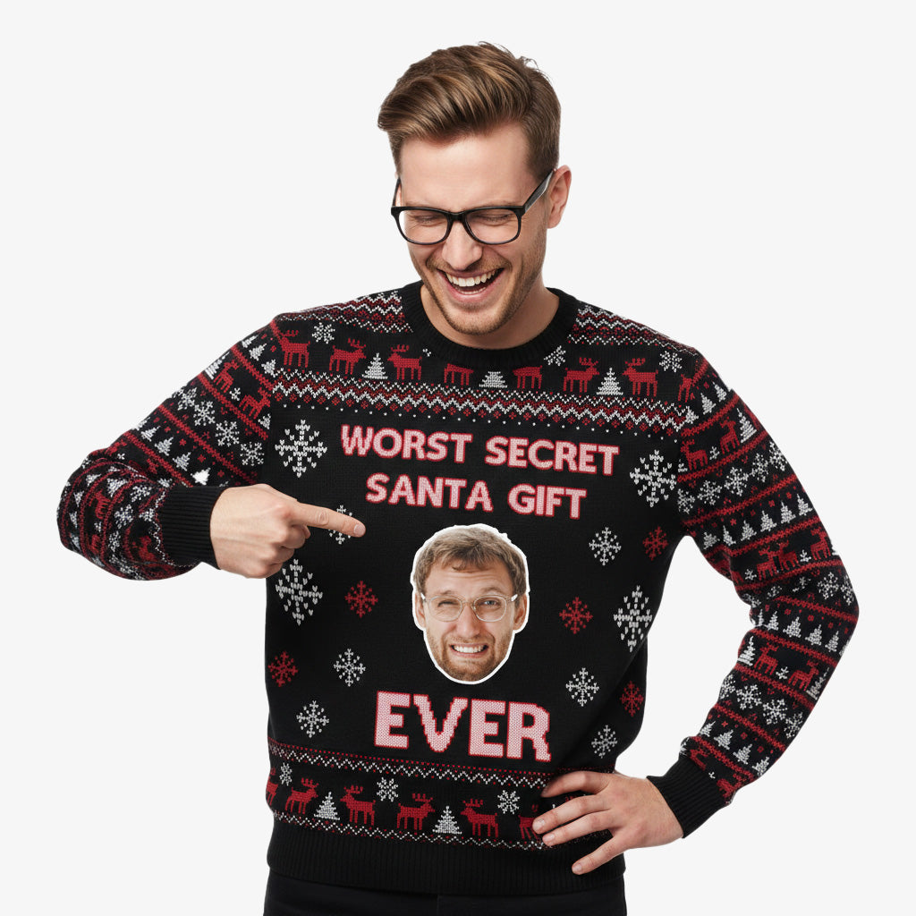 Worst Secret Santa Gift Ever Personalised Christmas Jumper