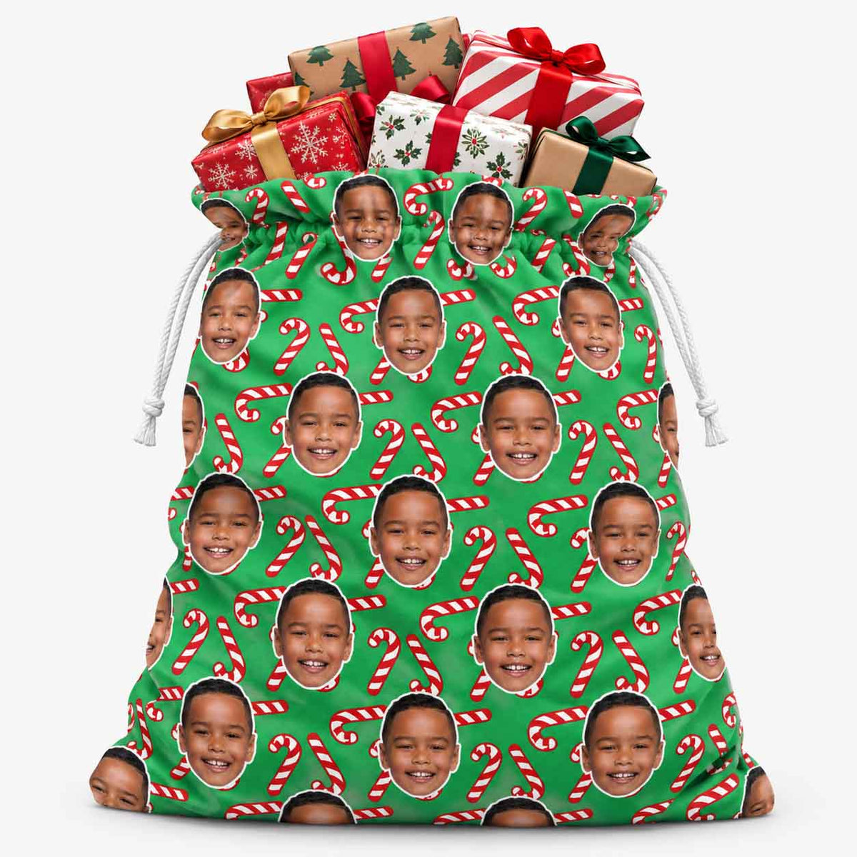Candy Cane Christmas Sack