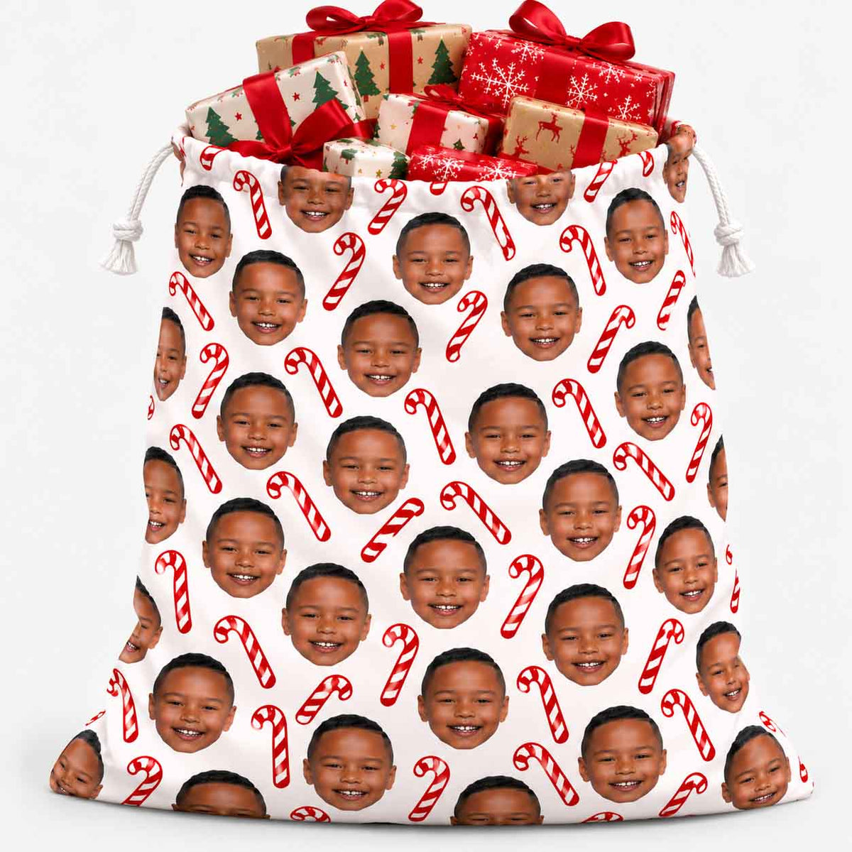 Candy Cane Christmas Sack