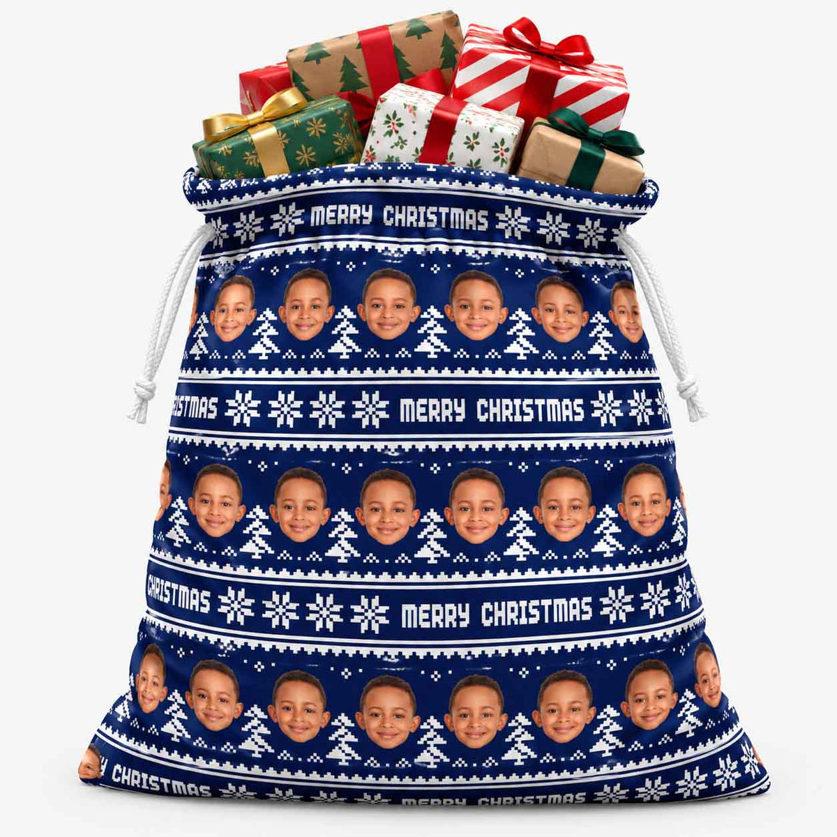Nordic Merry Christmas Santa Sack