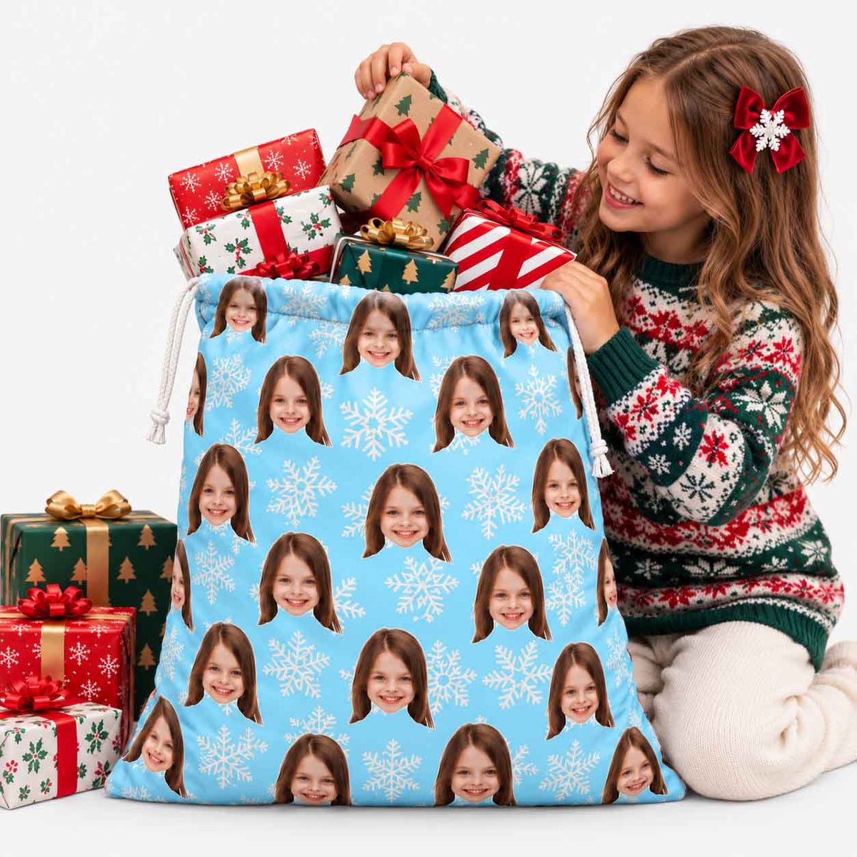 Snowflake Christmas Sack