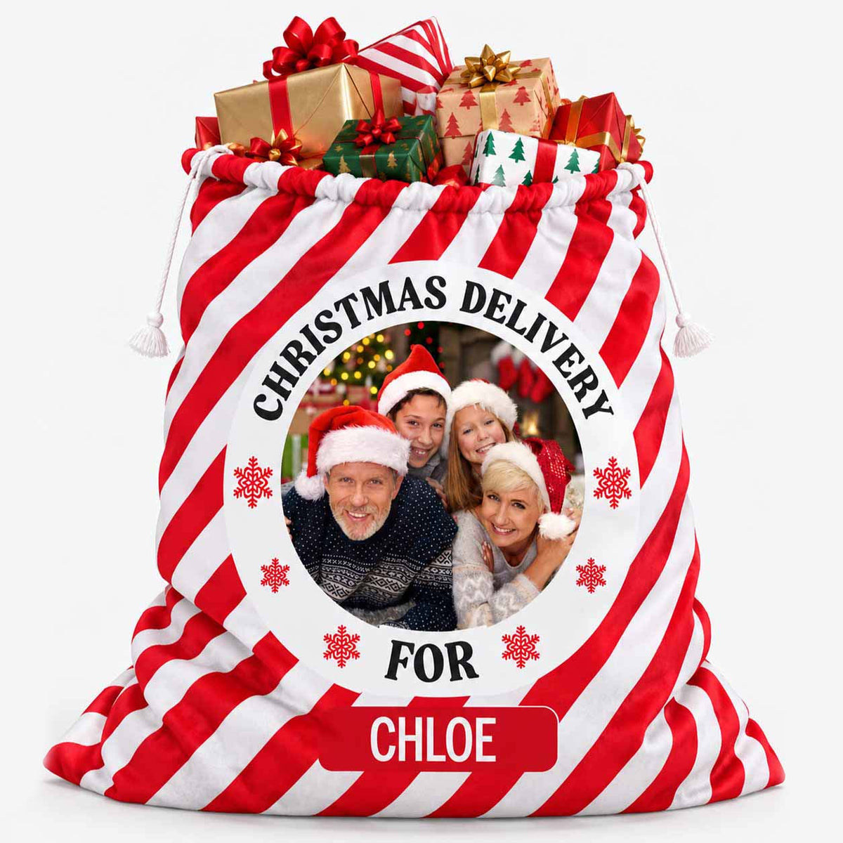 Christmas Delivery For (Name) Santa Sack