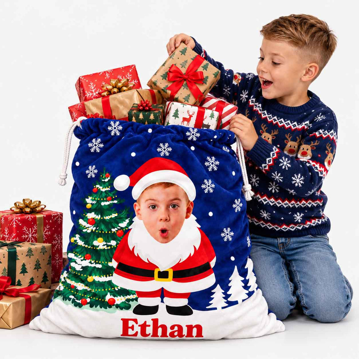 Santa Me Christmas Sack