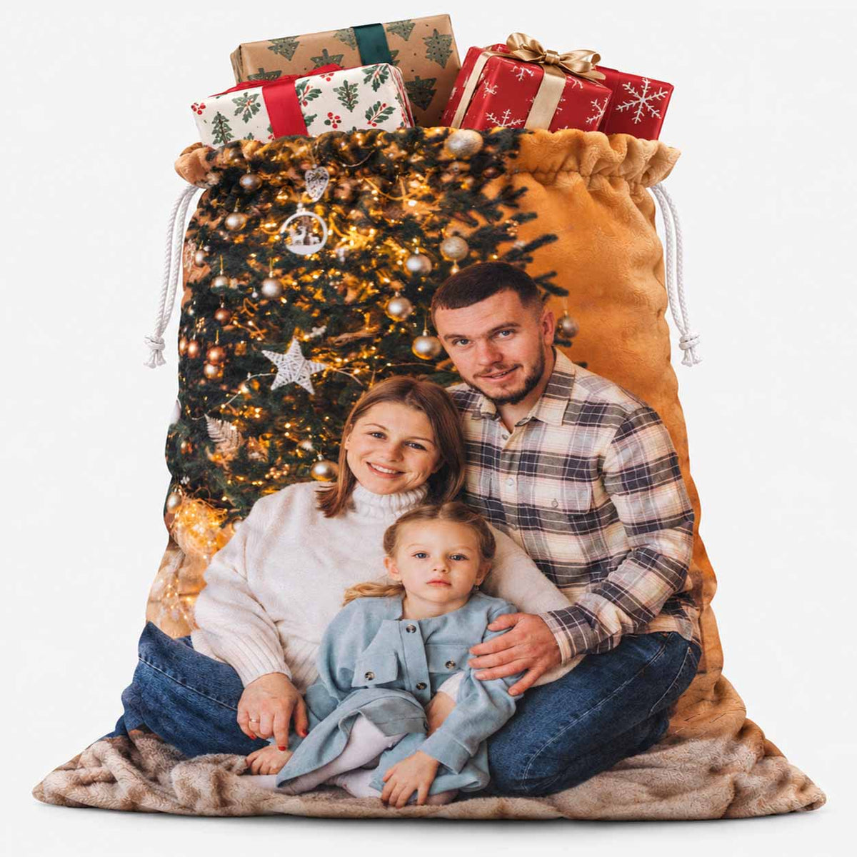 Personalised Photo Christmas Sack