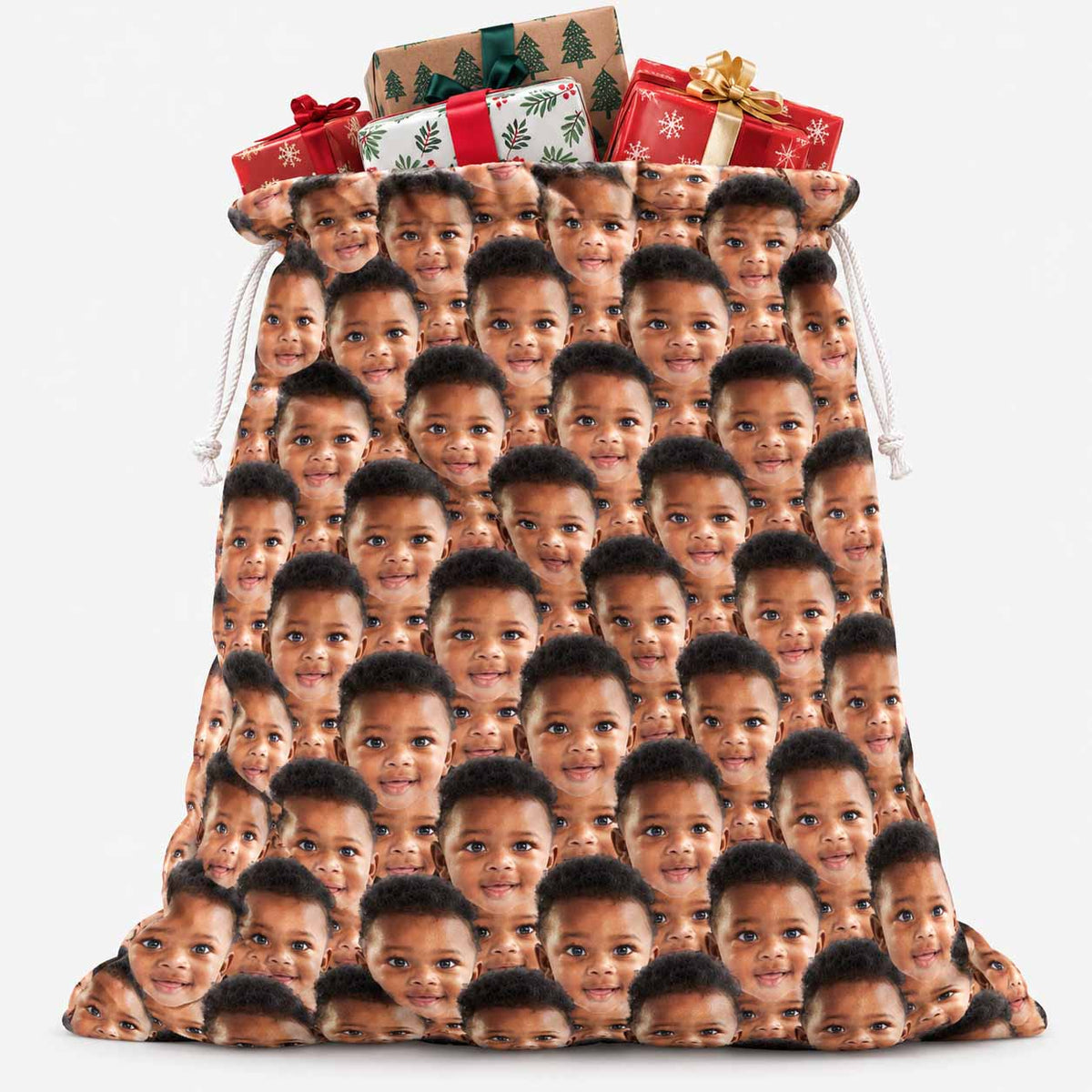 Face Mash Personalised Christmas Sack