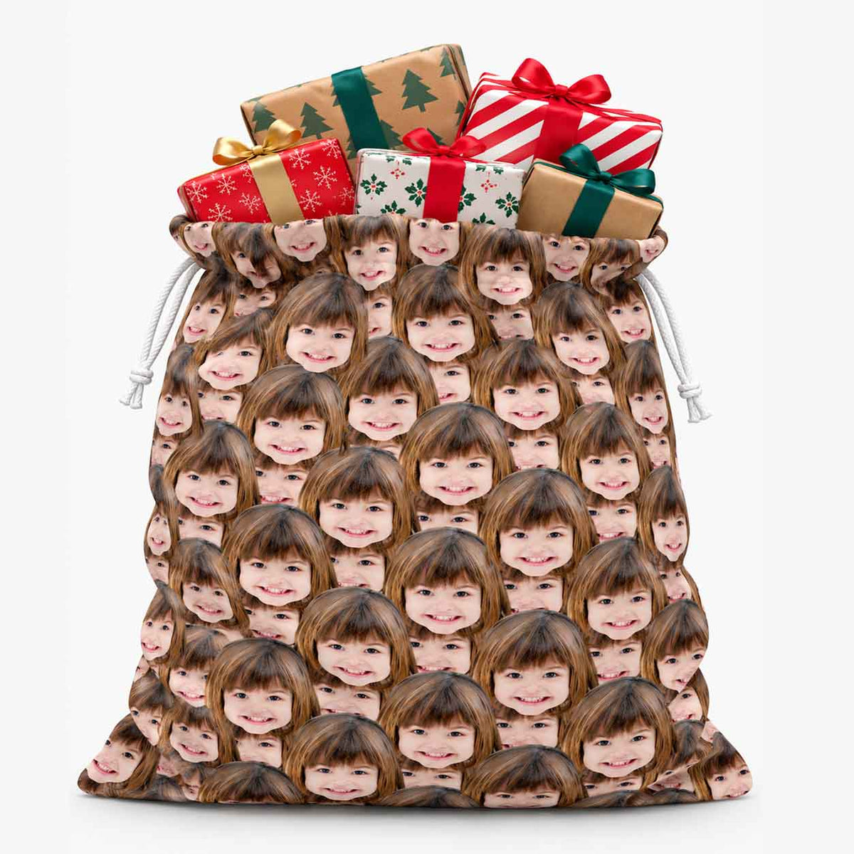 Face Mash Personalised Christmas Sack