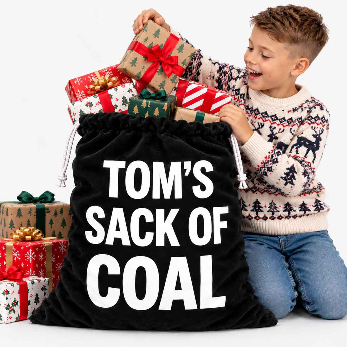 Personalised Sack of Coal