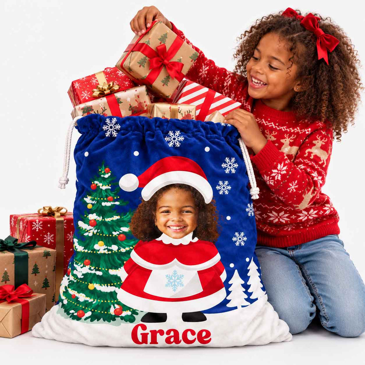 Mrs Claus Me Christmas Sack